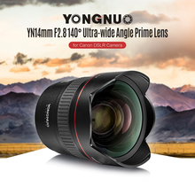Yongnuo Camera Lens YN 14mm F2.8 AF MF Autofocus Ultra-wide Angle Prime Lens for Canon 5D Mark III IV 6D 700D 80D 70D Camera 2024 - купить недорого