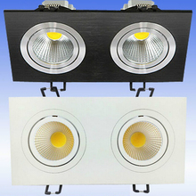 Hot sale Dimmable 20W Double LED COB Ceiling downlight Recessed Cabinet Lamp AC110V /AC220V/AC230V/AC240V Free Shipping 2024 - buy cheap