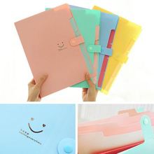 Plastic Expanding File Folders Accordion Document Organizer 5-Pocket A4 Letter Size for School and Office 2024 - buy cheap