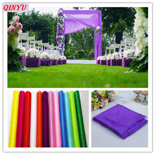 Rollo de tul de Organza para decoración de bodas, tela de tutú para fiesta de bebé, suministros de fiesta de cumpleaños, cortinas de tul 8z, 5/10 metros 2024 - compra barato