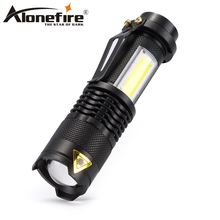 AloneFire 3800LM SK68 COB светодиодный фонарик Портативный мини ZOOM torchflashlight водонепроницаемый фонарь для освещения в жизни 2024 - купить недорого