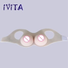 IVITA 4100g White Silicone Breast Forms Artifical False Breast Fake Boobs For Crossdresser Transgender Drag-Queen Enhancer 2024 - buy cheap