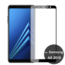 2pcs full cover tempered glass for Samsung Galaxy A8 A8 Plus 2018 screen protector for A8 A530F A530 A730 protective glass film 2024 - buy cheap