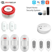 Home security 433mhz  Wireless WiFi alarm Siren smart life &Tuya app control compatible with Alexa Google Home 2024 - buy cheap