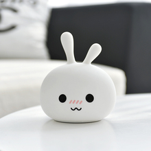 Rambery cute night light rabbit Colorful Silicone night lamp USB Rechargeable led light for kids children Birthday Holiday gift 2024 - buy cheap