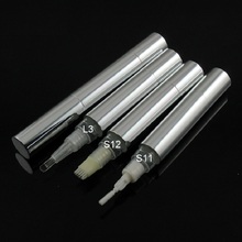 Top Grade 5 ML Twist Pen Cosmetic Container Empty Silver Aluminum Tube Lipgloss Concealer Refillable Packaging Box 2024 - buy cheap