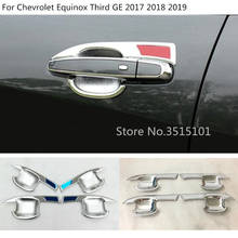 Car Body Styling Cover Trim ABS Chrome Door Bowl Panel Trim Moulding 4pcs For Chevrolet Equinox Third GE 2017 2018 2019 2024 - buy cheap