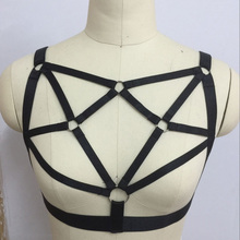 gothic body harness sexy handmade harness lingerie harajuku harness cage bra fetish wear harness bea belt 2024 - buy cheap