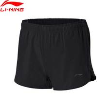 Li-ning-pantalones cortos deportivos para mujer, Shorts de ajuste Regular, poliéster, forro transpirable, AKSN028 CAMJ18 2024 - compra barato