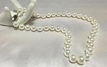 free shipping elegant 8.5-9mm natural white Akoya pearl necklace 2024 - buy cheap