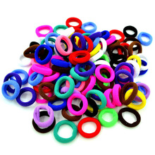 100Pcs/bag Colorful Child Kids Hair Holders Cute Rubber Hair Band Elastics Accessories Girl Charms Tie Gum 2024 - buy cheap