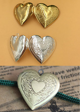 28mm 10pcs Heart Photo Frame Locket Box,Brass Bronze Tone Pendant European style Craft,Jewelry Finding Pendant 2024 - buy cheap
