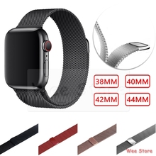 Milanese Loop Bracelet Stainless Steel Band For Apple Watch Series 1 2 3 4 Bracelet Strap For iwatch Series 38mm 40mm 42mm 44mm 2024 - buy cheap