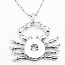 XH995 New crab snap button Necklace  (  fit 18mm 20mm) 2024 - buy cheap