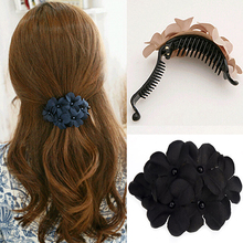 Bluelans Elegant Women Bead Cute Flower Hair Clip Barrette Clamp Hairpin Hair Accessory 2024 - buy cheap