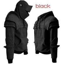 Mens Medieval Style Hoodies Gothic Long Sleeve Men Sweatshirts Halloween Cosplay Costume Duncan Armored Knight Garb Pullover Top 2024 - buy cheap
