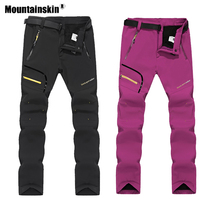 Mountainskin-pantalones térmicos de lana para hombre y mujer, pantalón Softshell para deportes al aire libre, senderismo, Camping, esquí, VA542, Invierno 2024 - compra barato