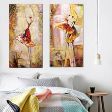 Ballet Dancer Canvas Painting Art Pictures Hand painted Modern Abstract Oil Painting On Canvas Wall Art Home Decor Gift Unframed 2024 - buy cheap