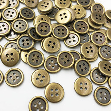 100pcs Bronze Plastic Buttons 12mm Sewing Craft 4 Holes PH287 2024 - buy cheap