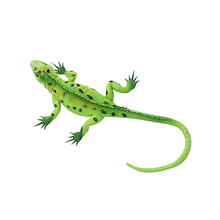 Lifelike shape Vivid Reptile Animal Rubber Lizard Model Figure Educational Toy used as display model  - Green 2024 - buy cheap