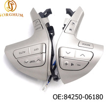 84250-06180 interruptor de botão de controle de áudio do volante da qualidade superior para toyota hilux/vigo/corolla/camry/highlander/innova 2024 - compre barato