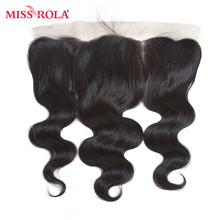 Накладные волосы Miss Rola, предварительно окрашенные перуанские волосы для наращивания, волнистые фронтальные волосы, не Реми, # 1b натуральные черные 2024 - купить недорого