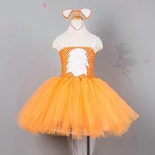 Новинка; платье-пачка на бретельках оранжевого цвета для Хэллоуина; Карнавальный костюм для девочек; платья; праздничное платье 2024 - купить недорого