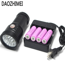 8000 Lumen Powerful LED Flashlight  18*T6 XM-L T6 LED Hunting Flashlight 3 Modes USB Charging Searchlight Power Bank Light 2024 - buy cheap
