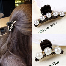 2pcs Fashion Korean Hair Claws Women's Hair Accessories Hair Clip Rhinestone Pearls Barrettes 2024 - buy cheap