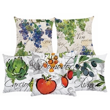 Short Plush Pillow Cover Vegetables Fruits Cushion Cover For Sofa Seating Living Room Home Decor Pillow Case 2024 - buy cheap