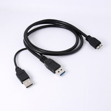 Кабель USB 3,0 A папа к Micro USB 3,0 Y + кабель питания USB для мобильного жесткого диска 60 см 2024 - купить недорого