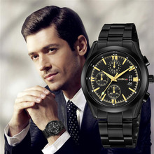 Reloj de pulsera analógico para hombre, de acero inoxidable, con fecha, cronógrafo deportivo, relojes para regalo, masculino 2024 - compra barato