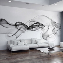 Papel tapiz Mural de pared personalizado, Arte abstracto moderno de nubes de humo, pintura para pared de habitación, sala de estar, sofá, TV, papel pintado fotográfico 3D 2024 - compra barato