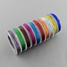 1mm Jewelry Braided Thread Nylon Fibre Cords, Mixed Color, 1.0mm; about 10m/roll 2024 - buy cheap