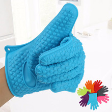 1 pcs Silicone Glove Kitchen Heat Resistant Gloves Heat Resistant Gloves Kitchen Accessories Cooking Baking BBQ Oven Gloves 2024 - buy cheap