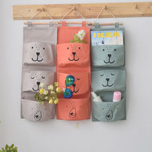 Wall Hanging Storage Bags Children Kids Room Linen Closet Stuff Organizer Pouch 3 Color 2024 - buy cheap