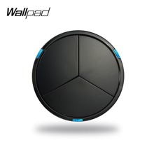 Wallpad l6 modular 3 gang 1 way botão de retorno interruptor de luz parede 5 cores diy combinação gratuita 2024 - compre barato