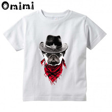 Camiseta con estampado de perro/gato/dibujos animados de Panda para niños y niñas, camiseta informal divertida, ooo3004 2024 - compra barato