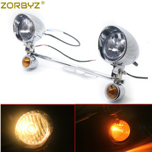 Zorbyz kit de barra de luz cromada, farol de neblina com seta, luzes para dirigir, picador de turismo personalizado 2024 - compre barato
