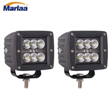 Barra de luz Led de conducción para todoterreno, luces antiniebla DE TRABAJO DE 4 "y 18W para Jeep, camiones, tractores, motocicletas, 4WD, vehículos, 2 uds. 2024 - compra barato