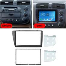 RHD 2 Din Car Radio Fascia Fascias Panel Frame CD DVD Dash Audio Cover Trim For Honda For Civic EP2 EP3 2001 2002 2003 2004 2005 2024 - buy cheap