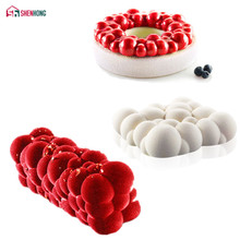 SHENHONG 3PCS/SET 3D Cloud Home Party Mousse Cake Mold For Baking Silicone Mould DIY Cookie Fondant Brownie Homemade Bakery Tool 2024 - buy cheap