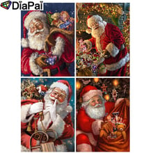 DIAPAI-pintura de diamante 5D DIY, cuadro de diamantes 100% completo cuadrado/redondo, "Santa Claus", bordado 3D, punto de cruz, decoración del hogar 2024 - compra barato