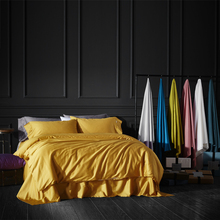 Jogo de cama de luxo egito em 27 cores, jogo de roupa de cama seda, capa de edredon, fronha, rainha, gêmeos cama de linho tamanho king 2024 - compre barato