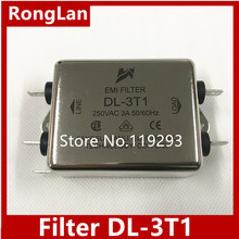 [ZOB] Jianli EMI power filter DL-3T1 250VAC 3A  50/60HZ  --10PCS/LOT 2024 - buy cheap