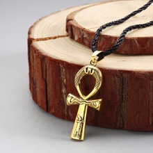 Ожерелье QIMING с крестом на ногу, декор античный Египет, винтажное украшение викингов, славянская пара для мужчин и женщин, Подарочная бижутерия для вечевечерние 2024 - купить недорого