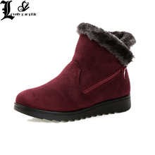 Woman Shoes Woman Winter Snow Boots Warm Ankle Boots Platform Rubber Female Boots Winter Snow Footwear Lady Low Heel Shoes 35-41 2024 - buy cheap