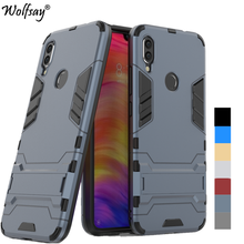 For Case Xiaomi Redmi Note 7 Case Shockproof Hybrid PC Stand Silicone Armor Case For Xiaomi Redmi Note 7 Cover For Redmi Note 7 2024 - buy cheap