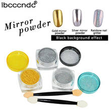 1g/Box Gold Silver Nail Glitter Powder Use with Nail Gel Polish Mirror Eye Shadow Makeup Powder Dust Nail Art DIY Chrome Pigment 2024 - buy cheap