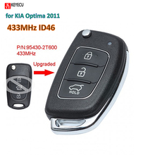 Keyecu Smart DIY Upgraded Flip Remote Car Key Fob 3 Button 433MHz ID46 for KIA Optima 2011 P/N: 95430-2T600 2024 - buy cheap